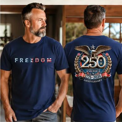 USA 250th Anniversary Freedom T-Shirt – Patriotic Independence Day Graphic Tee 1776–2026