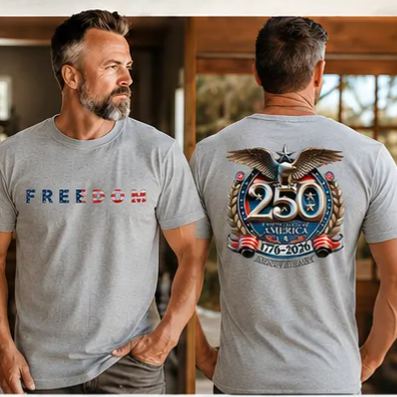 USA 250th Anniversary Freedom T-Shirt – Patriotic Independence Day Graphic Tee 1776–2026
