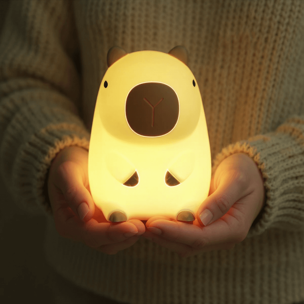 Capybara Squishy Night Light - Perfect Gift 🎁