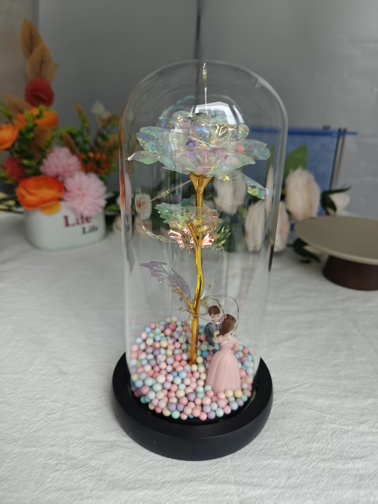 Never Fade Sparkly Rose
