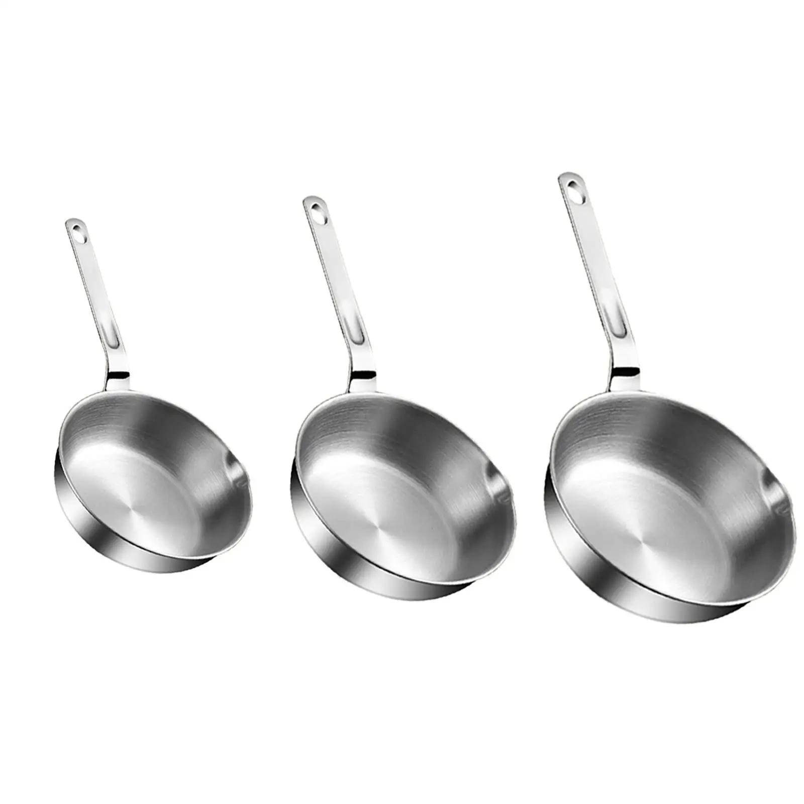 Stainless Steel Frying Pan with Long Handle Cooking Eggs Sandwich Fried Steak Pot for All Stovetops Gas Home Stoves Kitchen Stainless Steel Frying Pan with Long Handle Cooking Eggs Sandwich Fried Steak Pot for All Stovetops Gas Home Stoves Kitchen