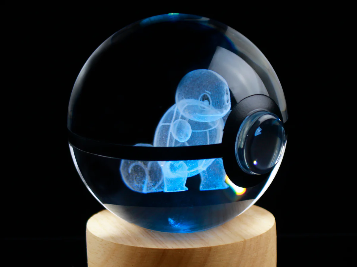 Large Crystal Pokeball – Fantasy Glow Collectible Orb✨🔮