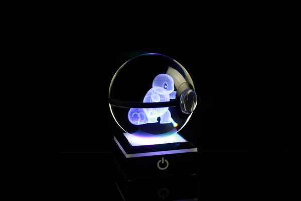 Large Crystal Pokeball – Fantasy Glow Collectible Orb✨🔮