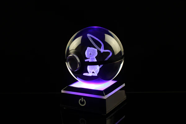 Large Crystal Pokeball – Fantasy Glow Collectible Orb✨🔮
