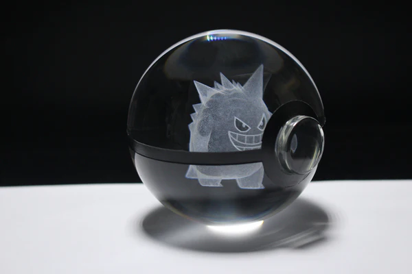 Large Crystal Pokeball – Fantasy Glow Collectible Orb✨🔮