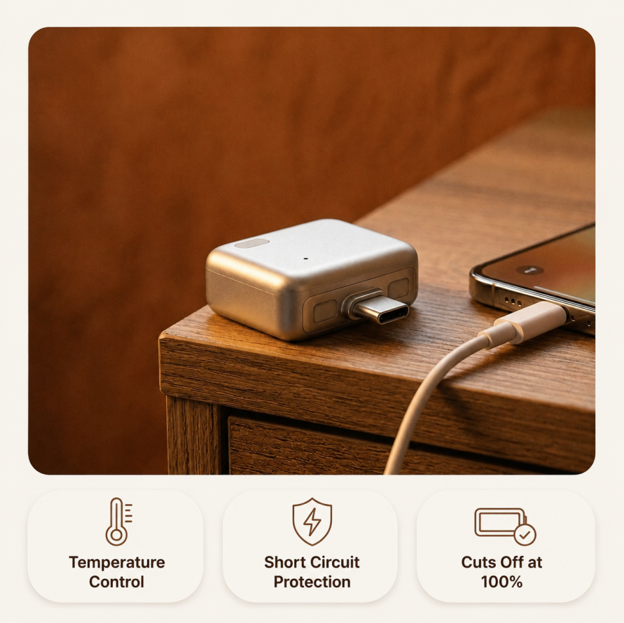 Smart USB-C Auto Disconnect Charging Protector