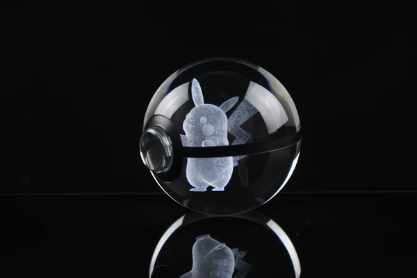 Large Crystal Pokeball – Fantasy Glow Collectible Orb✨🔮