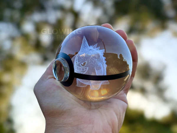 Large Crystal Pokeball – Fantasy Glow Collectible Orb✨🔮
