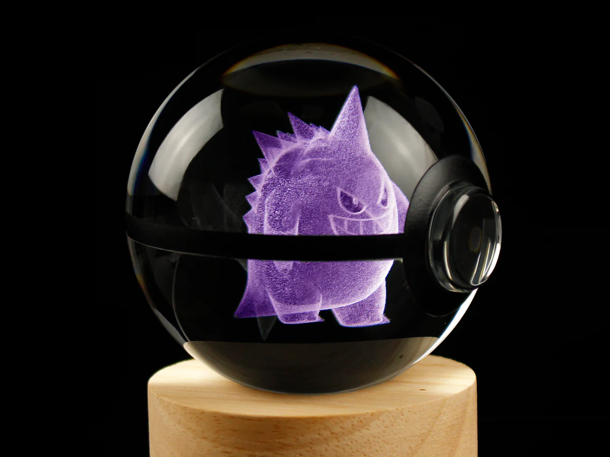 Large Crystal Pokeball – Fantasy Glow Collectible Orb✨🔮