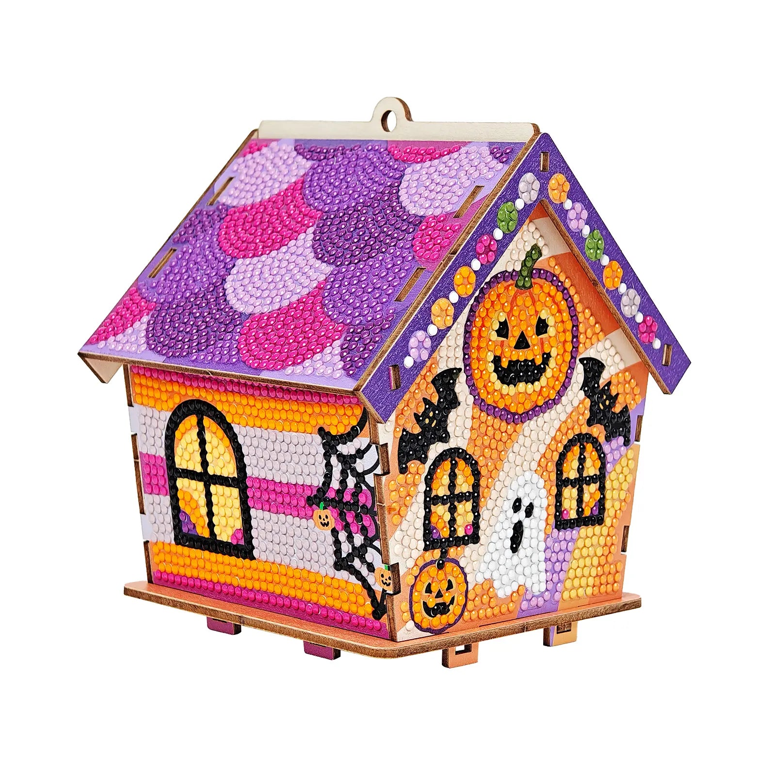 Pumpkin Haunted House 3D Wooden Diamond Art Kit