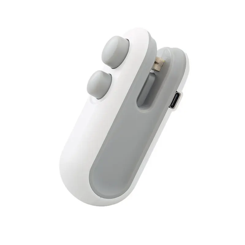 Mini snack bag sealing machine,2 in 1 heat USB rechargeable snack bag selaer