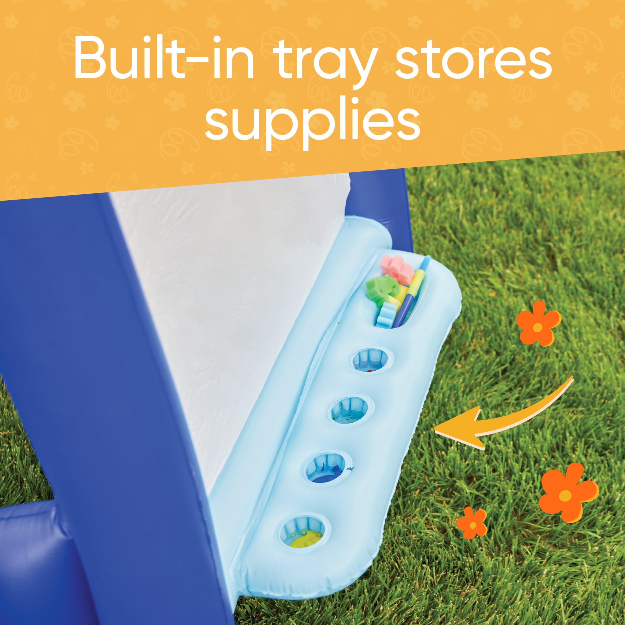 Portable Inflatable Outdoor Painting Station & Sensory Toy Set for Kids (Easy Hose-Down Clean)