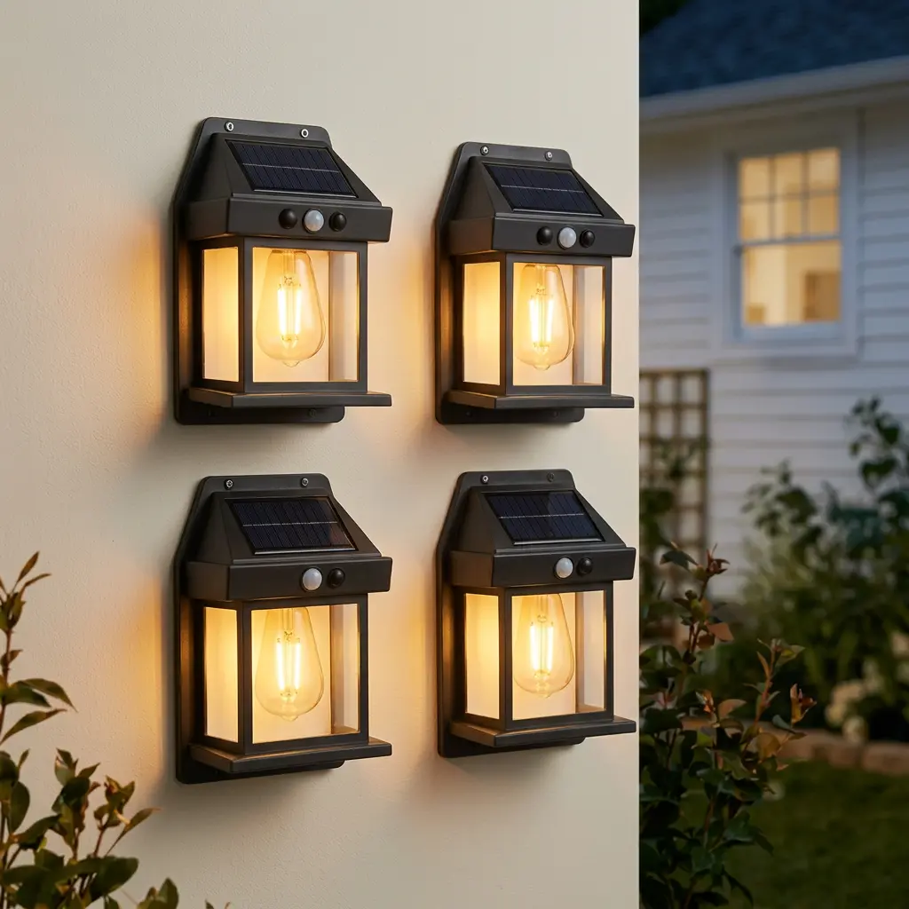 Solar Powered Outdoor Wall Lights
