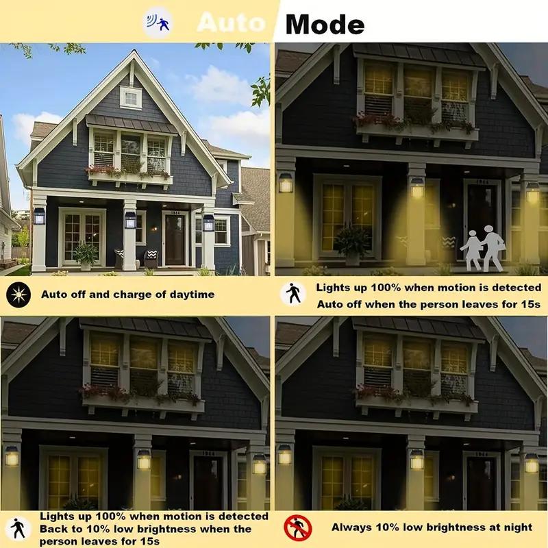 Solar Powered Outdoor Wall Lights