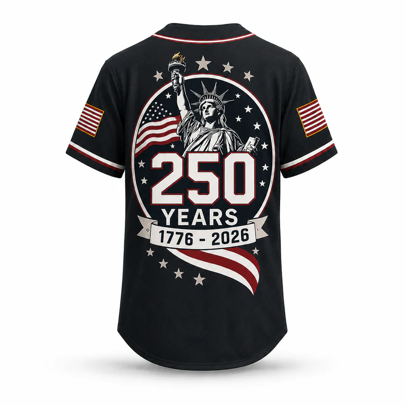 Patriotic Statue of Liberty 1776–2026 - USA 250th Anniversary Baseball Jersey Unisex Shirt