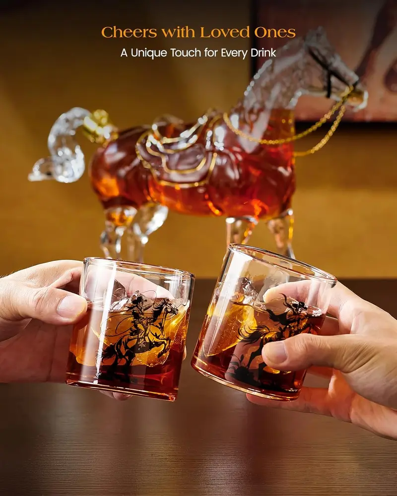 Iron Horse Reserve™ Whiskey Decanter Set The Ultimate Father’s Day Gift for Whiskey Lovers