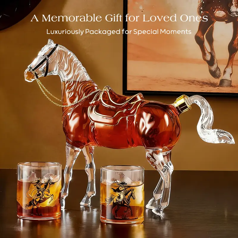 Iron Horse Reserve™ Whiskey Decanter Set The Ultimate Father’s Day Gift for Whiskey Lovers