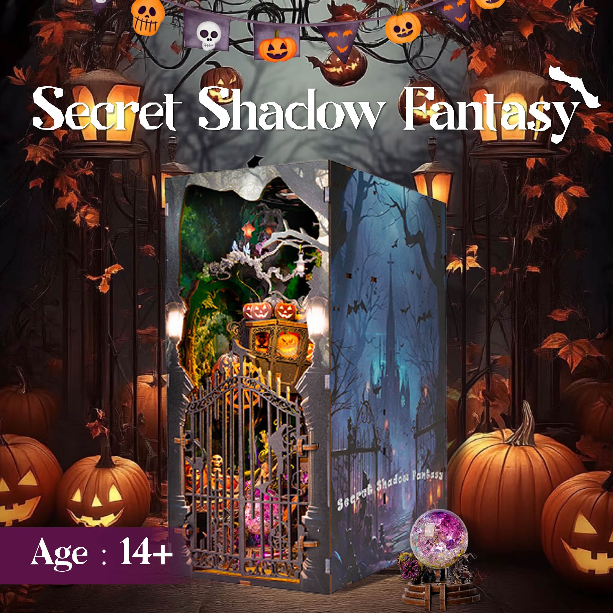 Floralshe DIY Book Nook -  Secret Shadow Fantasy
