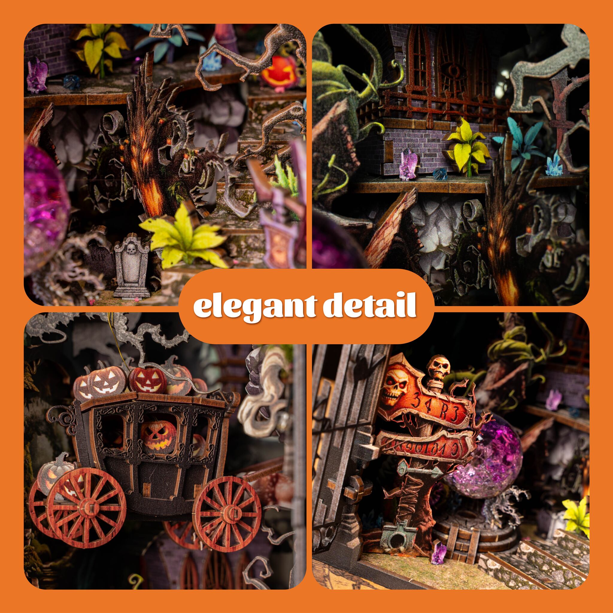 Floralshe DIY Book Nook -  Secret Shadow Fantasy
