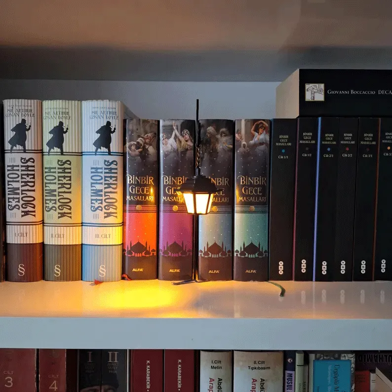 Library Lantern-Decorative Bookshelf Lighting