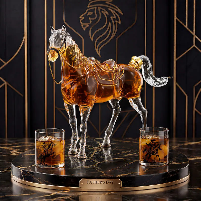 Iron Horse Reserve™ Whiskey Decanter Set The Ultimate Father’s Day Gift for Whiskey Lovers
