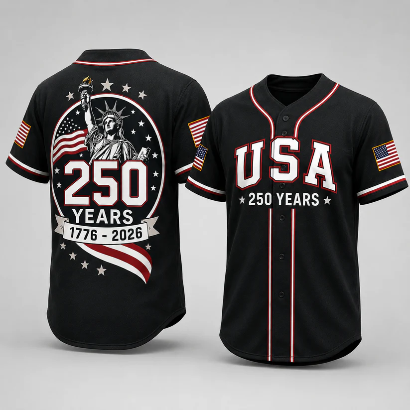 Patriotic Statue of Liberty 1776–2026 - USA 250th Anniversary Baseball Jersey Unisex Shirt