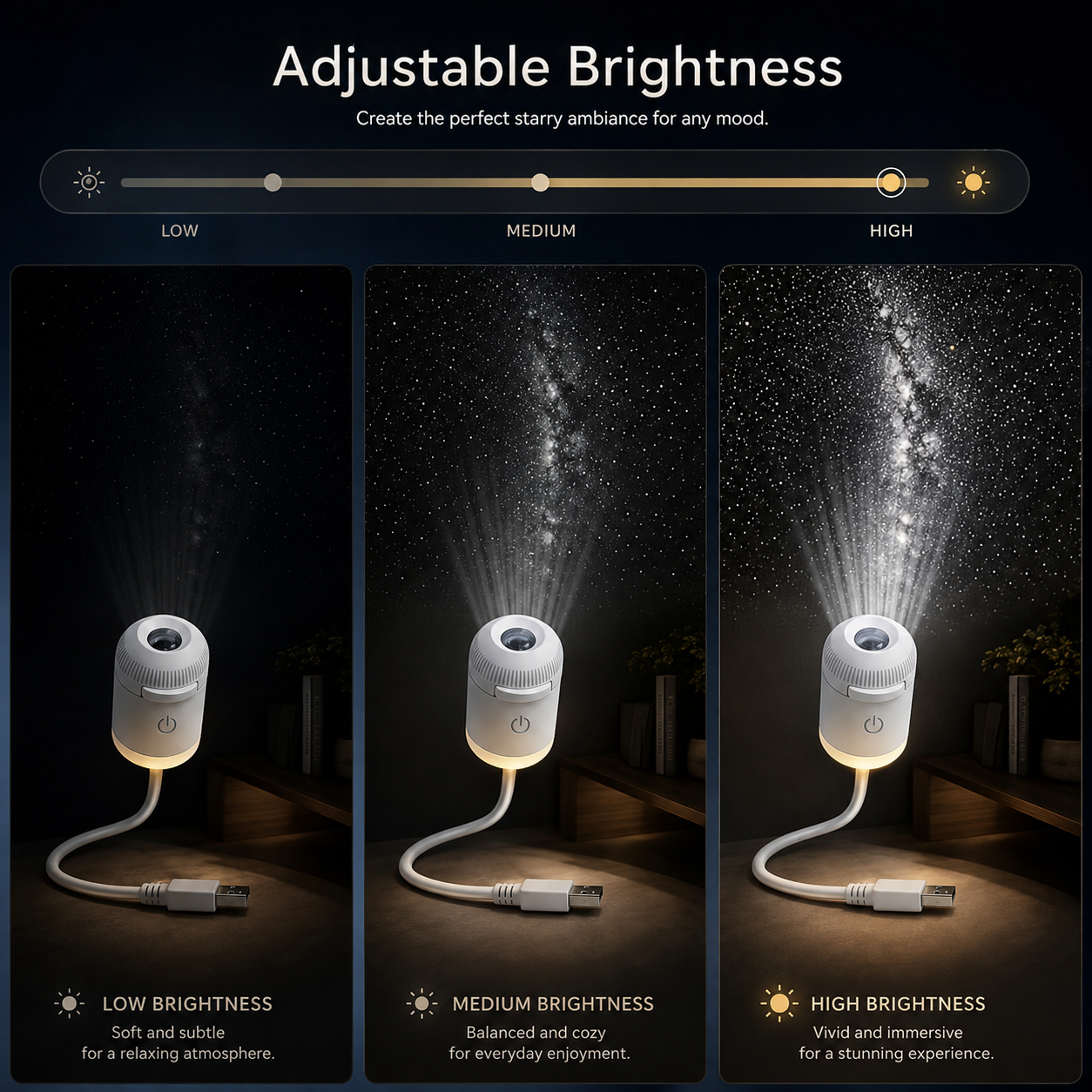 🔥LAST DAY 50% OFF - 🌌🌠HD Smart Dynamic 5D Holographic Night Light Projector