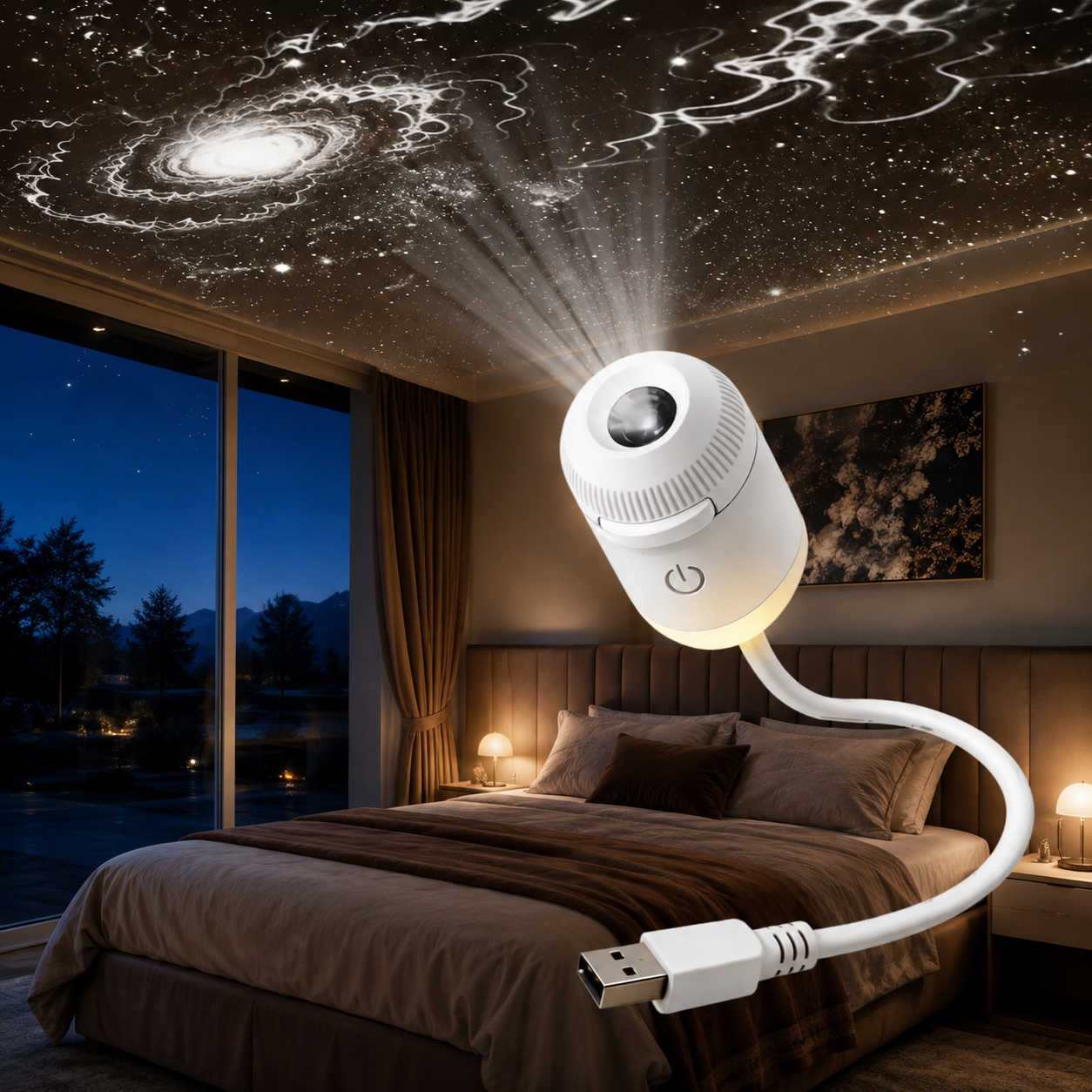 🔥LAST DAY 50% OFF - 🌌🌠HD Smart Dynamic 5D Holographic Night Light Projector