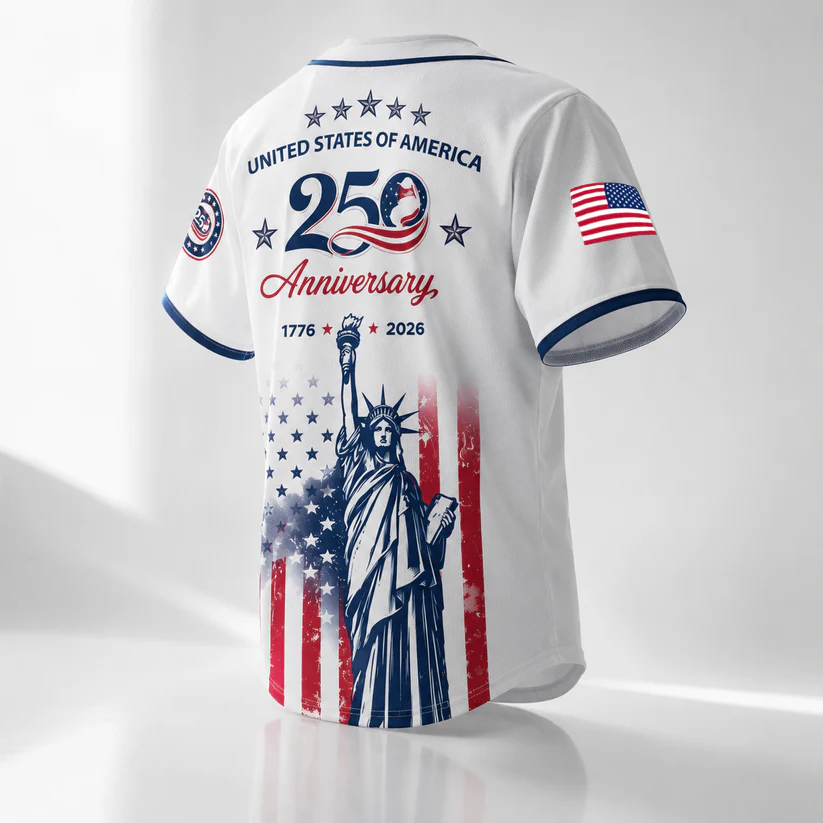 Patriotic Statue of Liberty 1776–2026 - USA 250th Anniversary Baseball Jersey Unisex Shirt