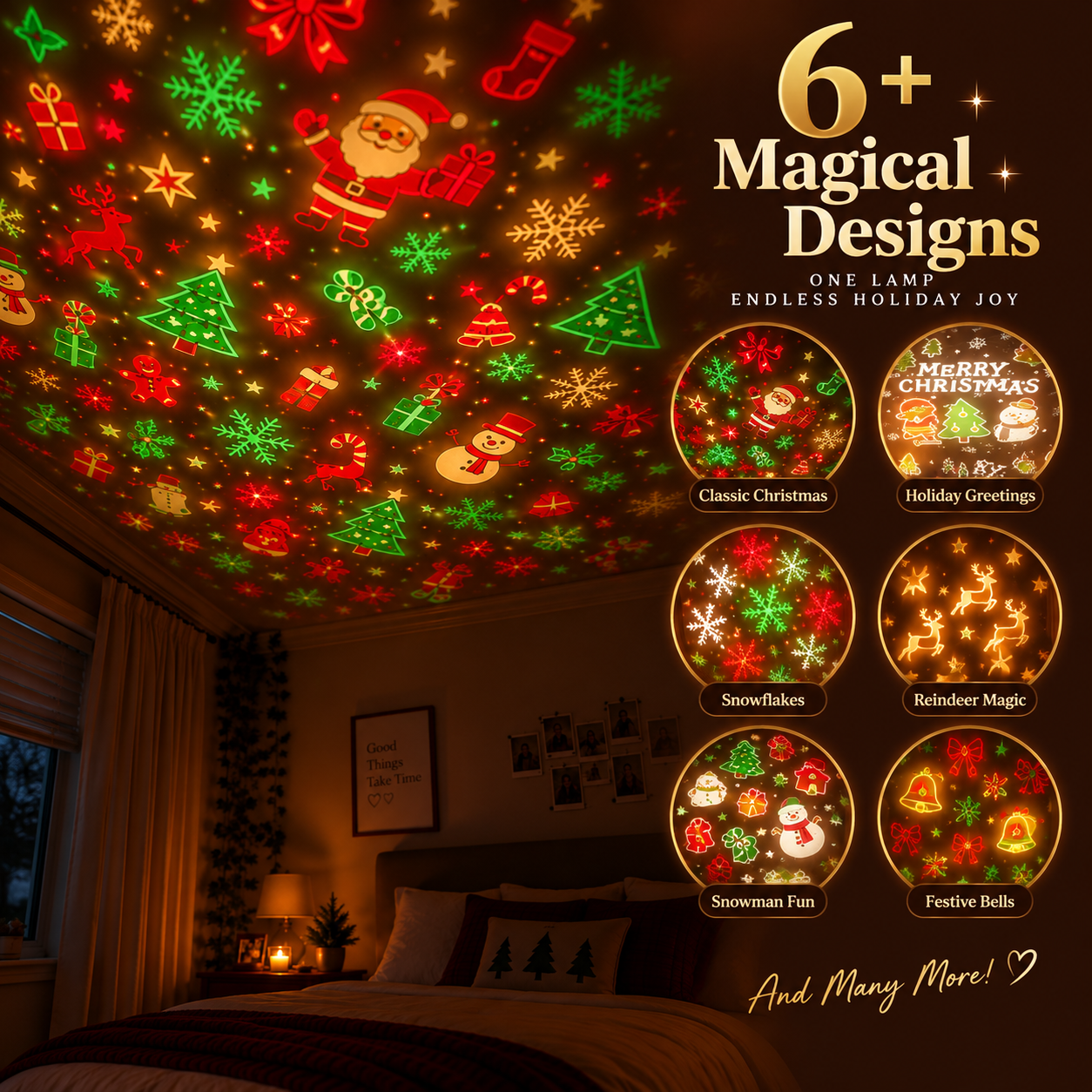 🎄 MerryLume Christmas Projector ✨