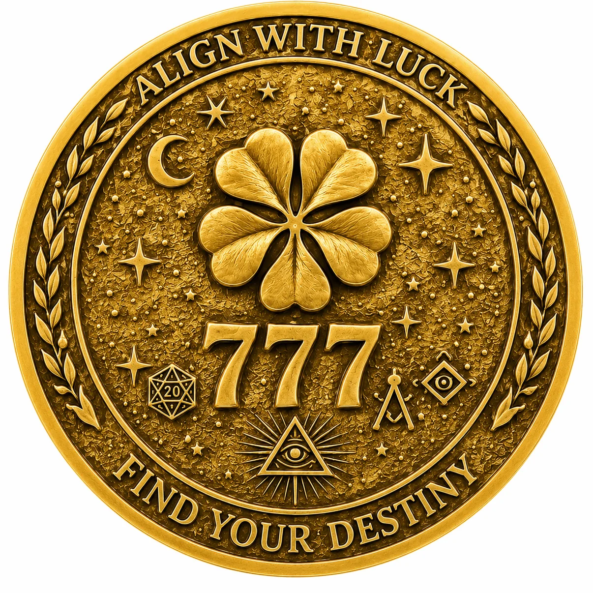 3D Lucky Elephant & 777 Fortune Coin – Align With Luck, Find Your Destiny 🍀