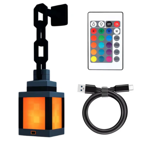 ⛏️ Minecraft-Inspired RGB Pixel Lantern