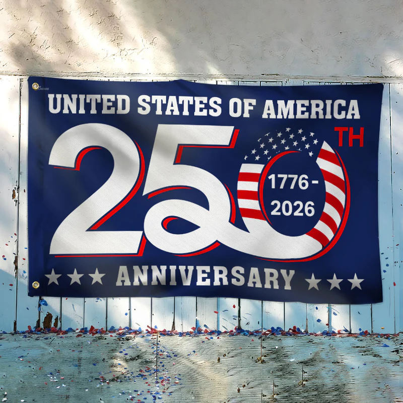 USA 250th Anniversary Flag – 1776-2026 Patriotic Decoration
