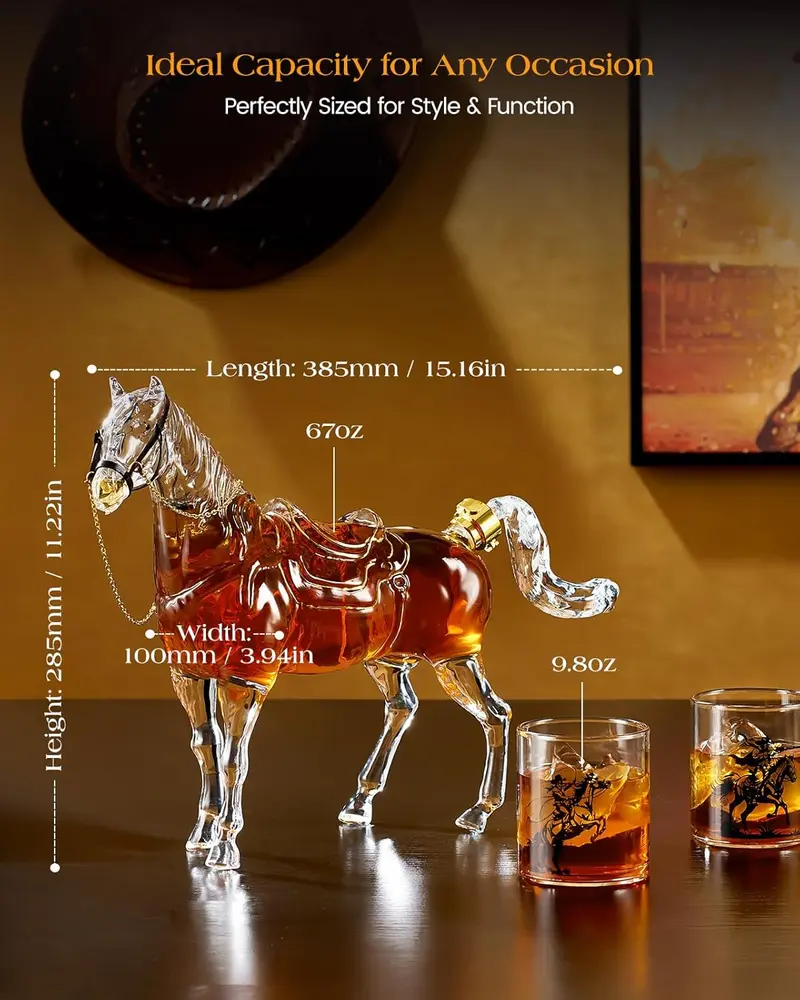 Iron Horse Reserve™ Whiskey Decanter Set The Ultimate Father’s Day Gift for Whiskey Lovers