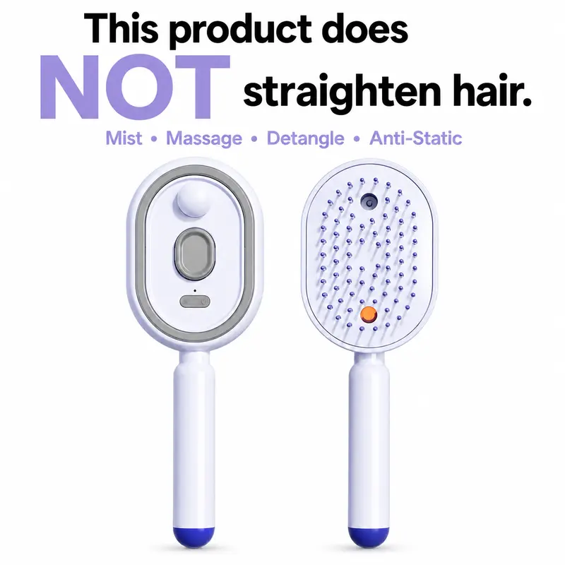 Electric Air Cushion Hair Brush – Anti-Tangle, Anti-Static & Volumizing Scalp Massager
