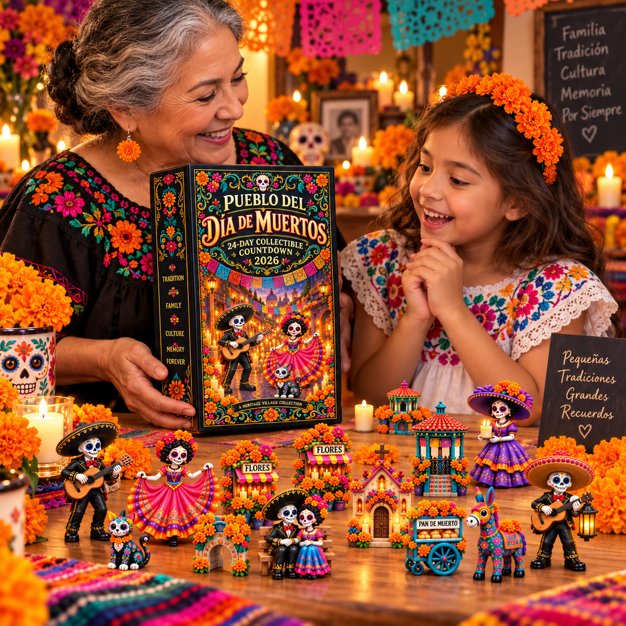 💀 Día de Muertos 2026 – 24-Day Miniature Countdown 🌼