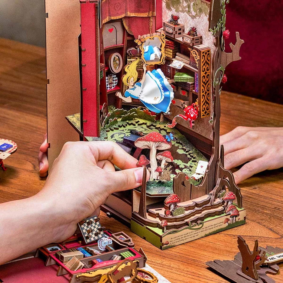 🔥 50% OFF – 🐇 Fall into Wonder DIY Book Nook Kit ✨