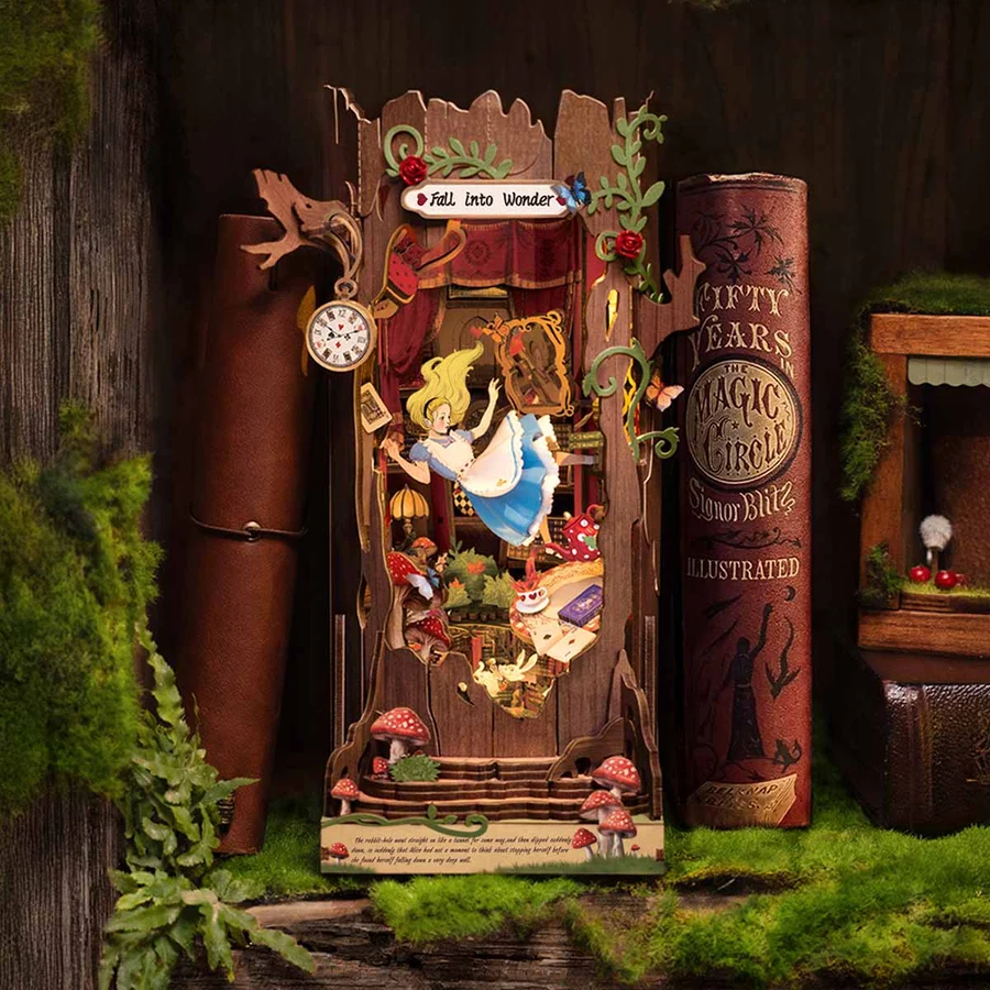 🔥 50% OFF – 🐇 Fall into Wonder DIY Book Nook Kit ✨