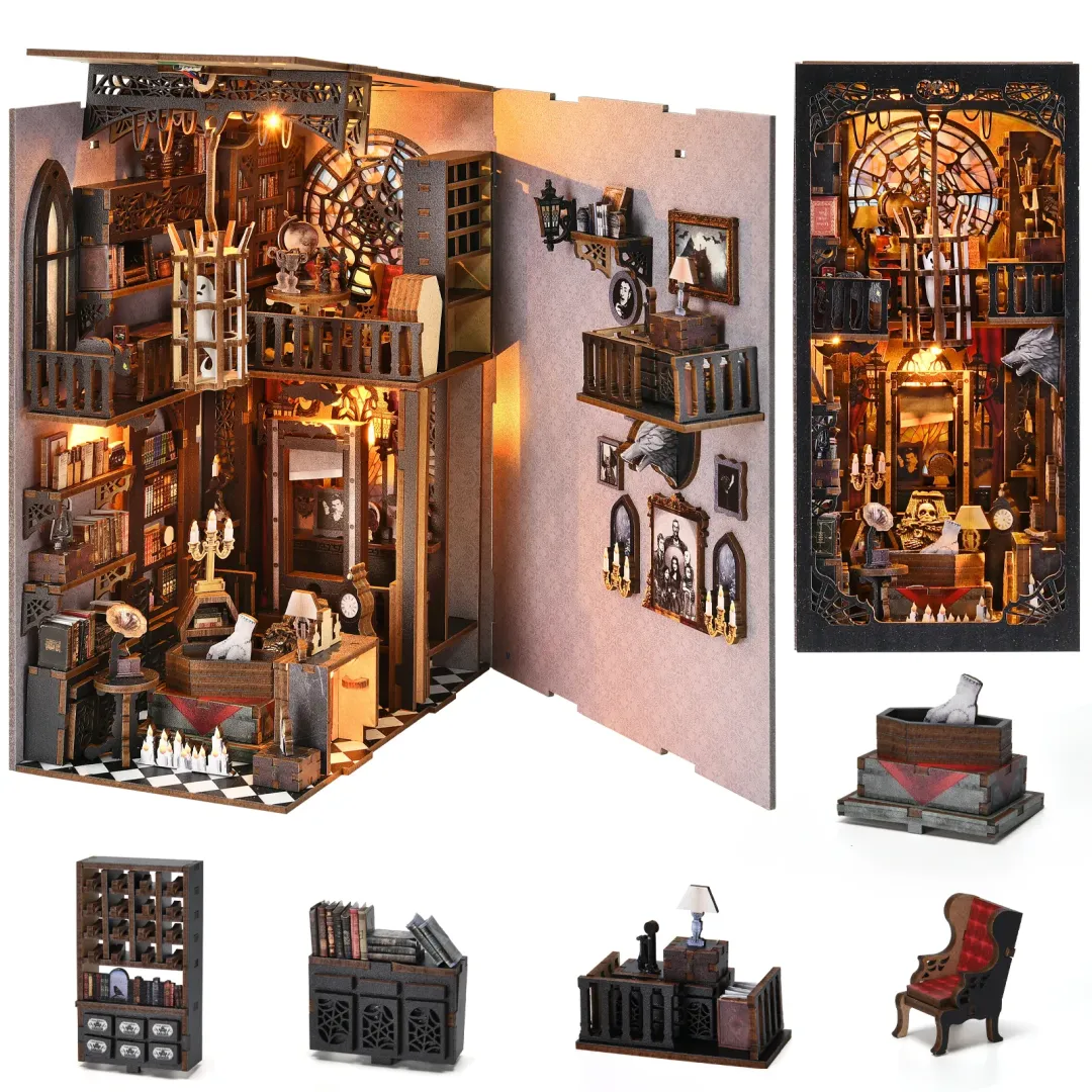 🕯️ The Dark Family DIY Book Nook Kit