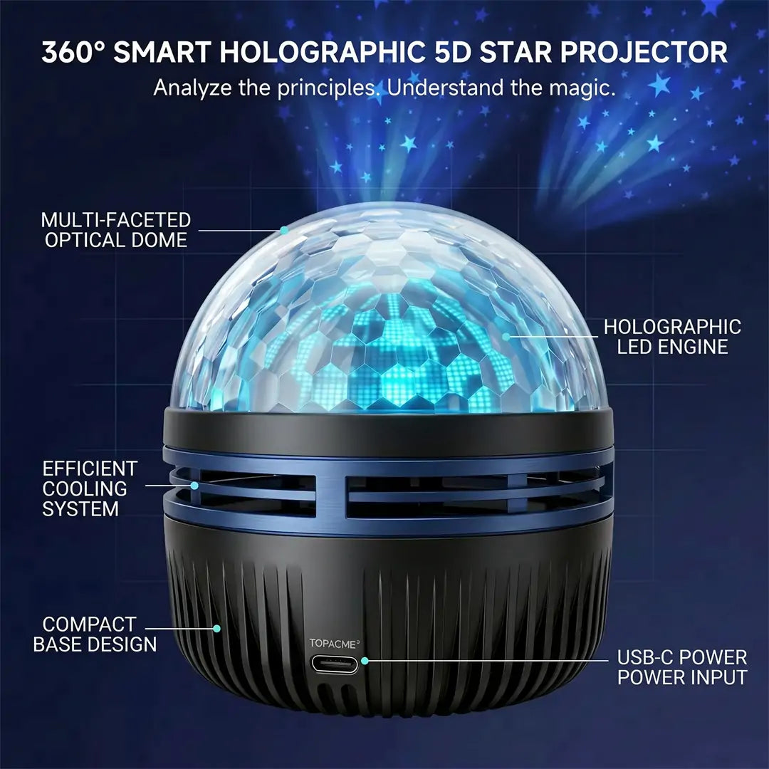 Official Store | 💖🎁  360° Smart Holographic Starry Sky Projector (HD Smart Dynamic 5D)