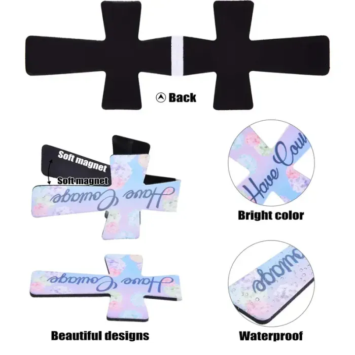 ✝️ Floral Cross Magnetic Bible Bookmarks