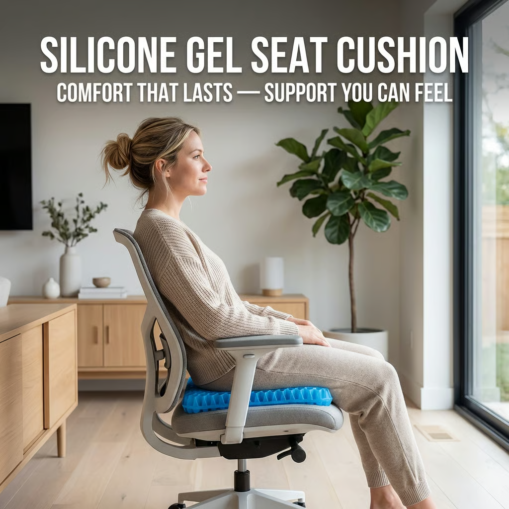 ✨ Ergonomic Silicone Seat Cushion – Relief You Can Feel