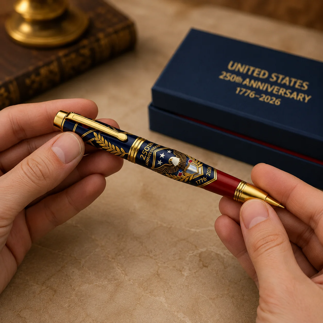 🖊100% Handmade 250th Anniversary Pen丨Crafted From Real Titanium Alloy & Bullet Casing