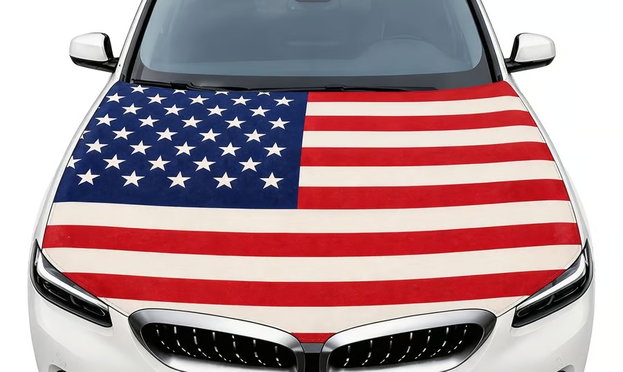 🇺🇸 Paint‑Safe American Hood Flag Cover – Secure Buckle Design for Highway‑Stable Driving🔥Fits Most Cars, SUVs, &Trucks🦅【Buy 2 Free Shipping】