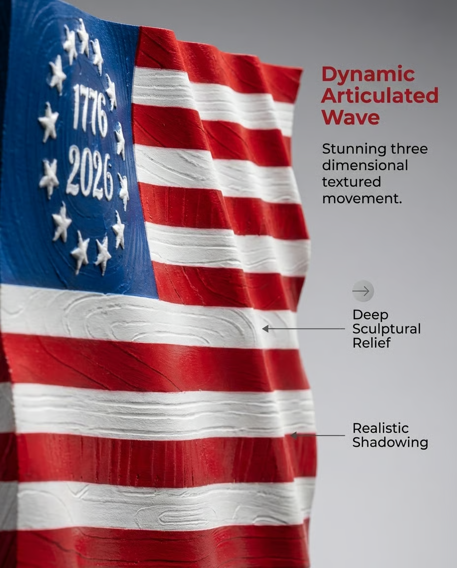Honor 250 Years of American Freedom with a Flag That Never Stops Waving