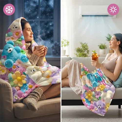 All-season breathable plush blanket