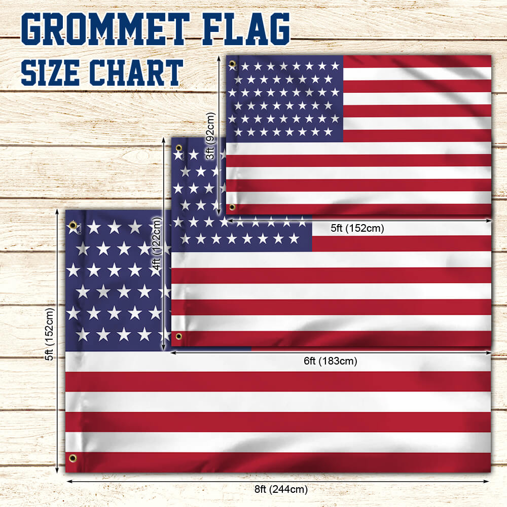  Premium American Grommet Flag - Weatherproof Outdoor United States Flag