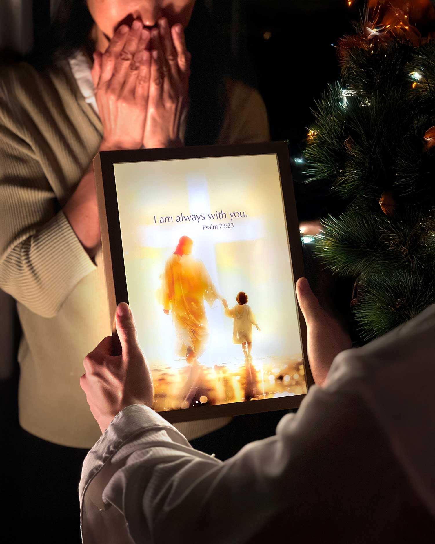 Jesus lamp presented as a meaningful Christian gift