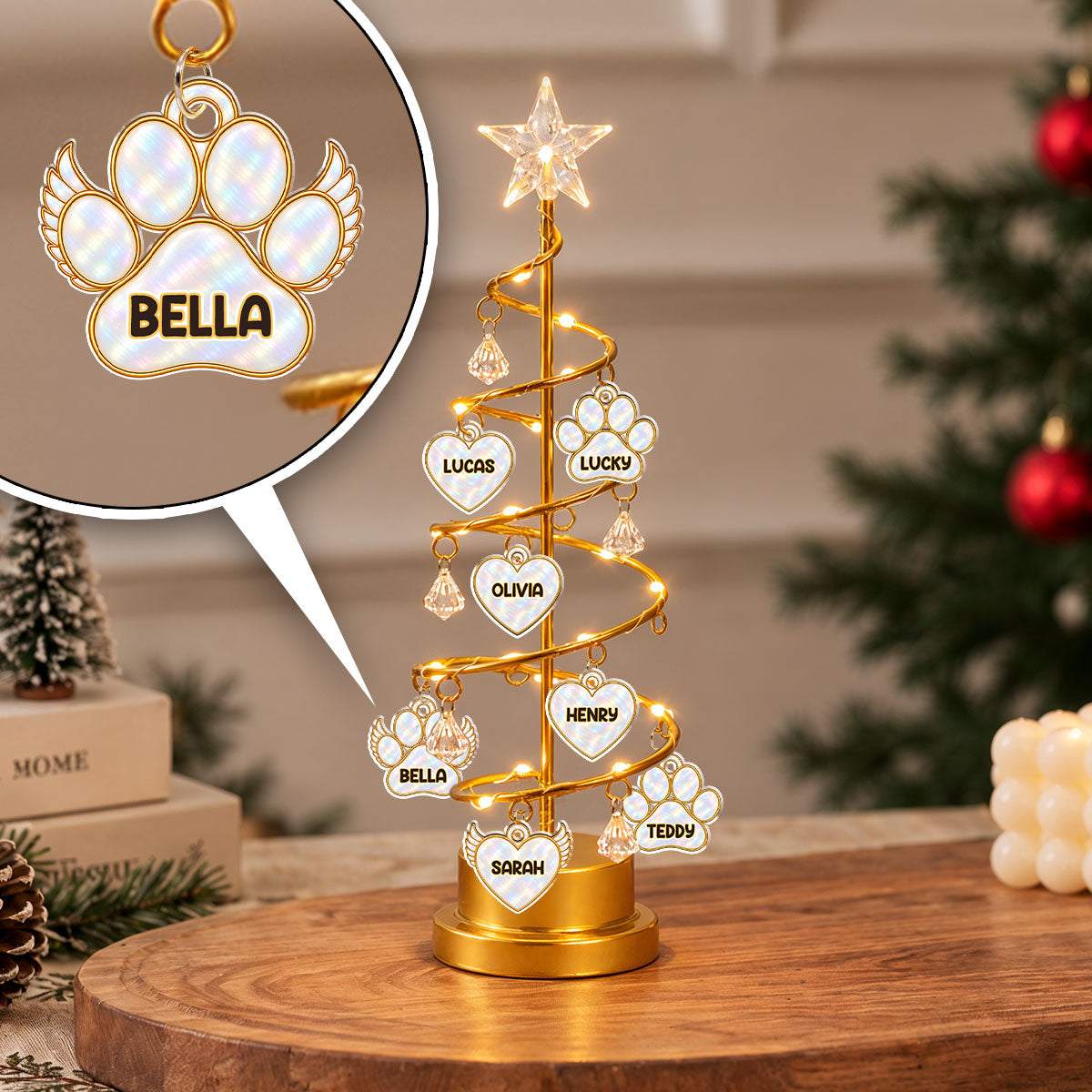 In Loving Memory personalized LED tree light