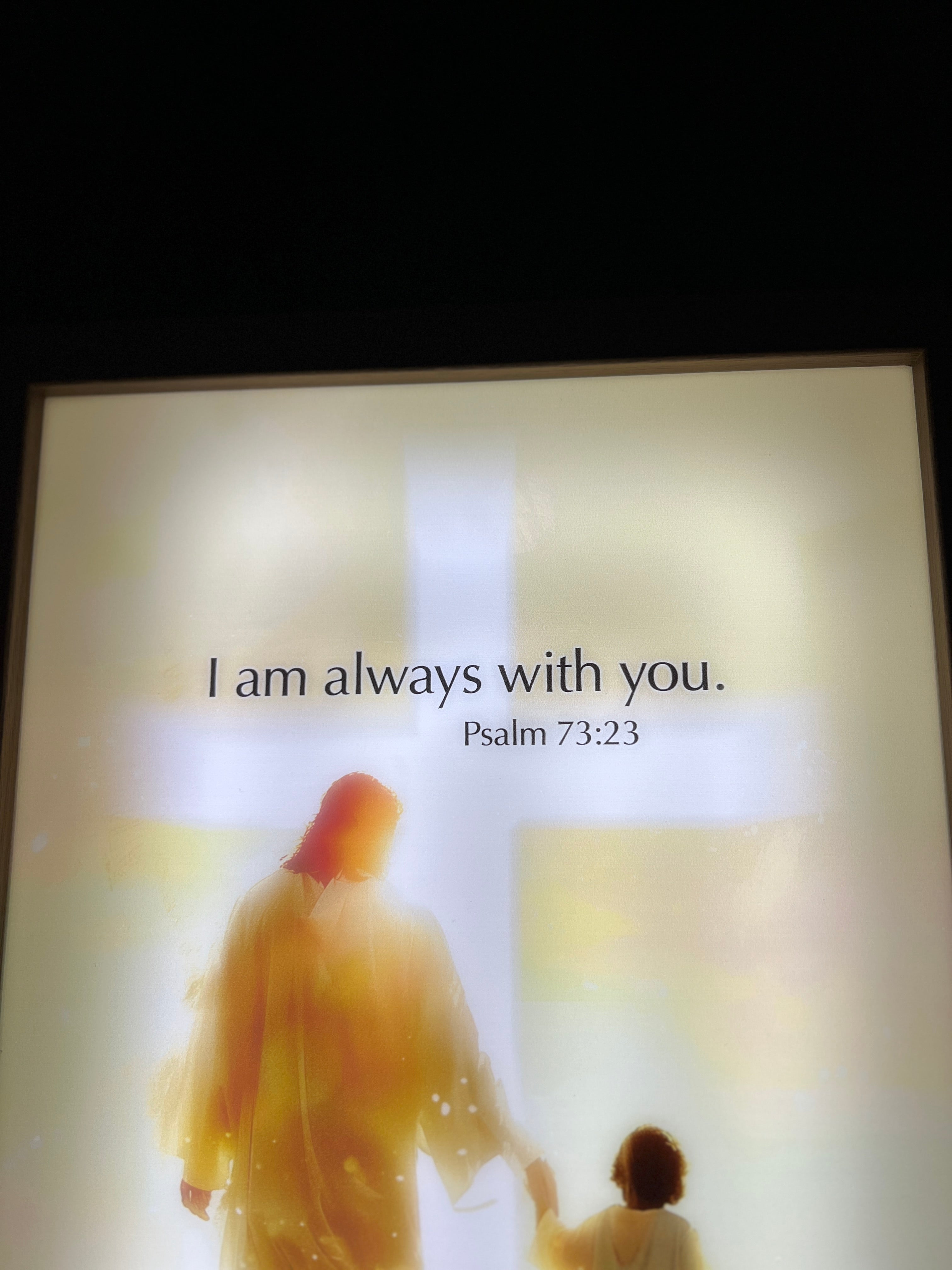Christian illuminated wall and table d&eacute;cor
